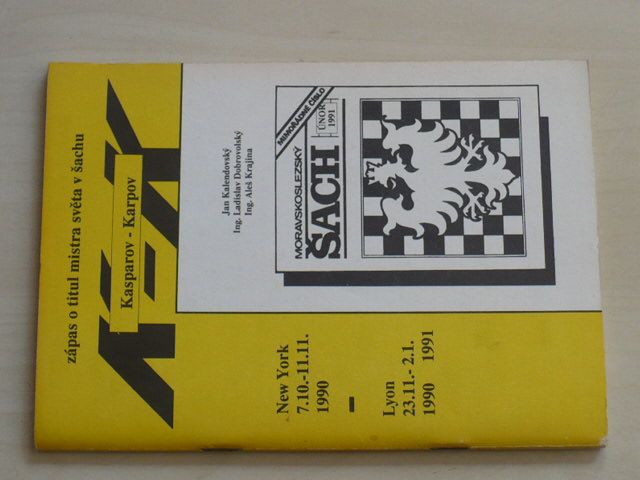 Kalendovský, Dobrovolský, Krajina - Kasparov - Karpov - zápas o titul mistra světa v šachu (1991)
