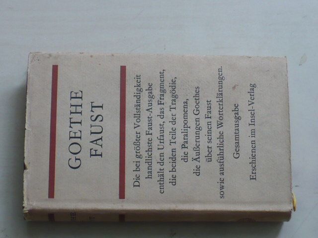 Goethe - Faust (1958) německy