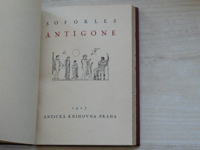 Sofokles - Antigone (1927) výtisk 3/250