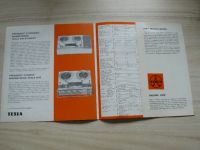 Tesla Pardubice n.p. - Magnetofony 1973/1973 Katalog (A3, B60, B58...)