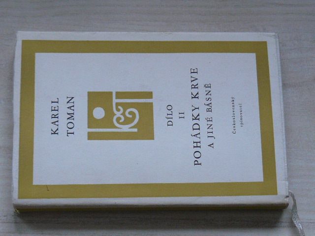 Toman - Pohádky krve a jiné básně (1957) Dílo II.