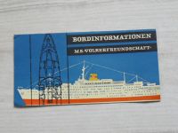 Bordinformationen M.S. Volkerfreundschaft (nedatováno)