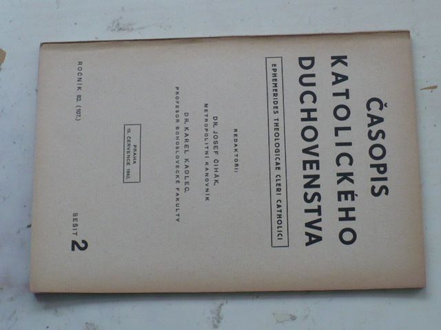 Časopis katolického duchovenstva 2 (1942) roč. 82. (107.)