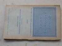 Časopis Národního musea, oddíl duchovědný 2 (1947) ročník CXVI.