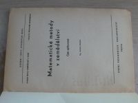 Machala - Matematické metody v zemědělství - část aplikovaná (1970) skripta