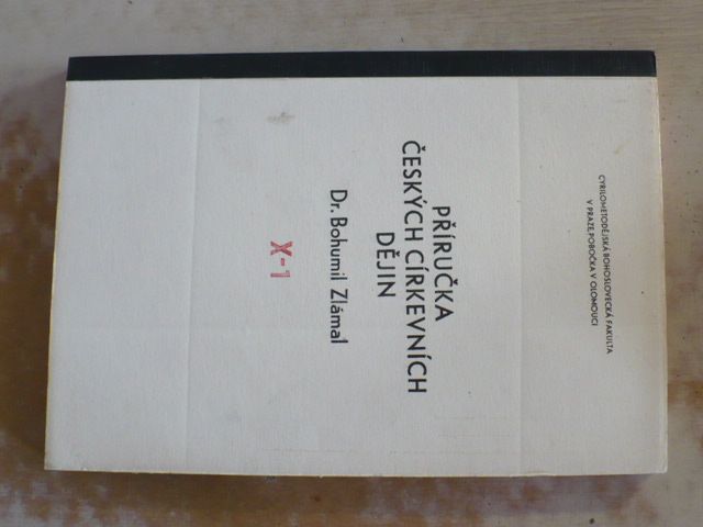 Zlámal - Příručka českých církevních dějin X-1 (1972) skripta teologie