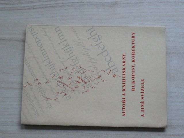 Viktor Šafář - Autoři a knihtiskárny, korektury, rukopisy a jiné svízele (1941)
