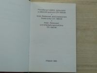 Benzina - Průvodce po hotelích, restauracích a zábavních podnicích ČSR 1995/96