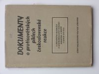 Dokumenty o protisovětských piklech československé reakce (1954)