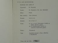 P. B. AD HONOREM - Petru Bezručovi na čest (1938) usp. Frýdecky, 96/100