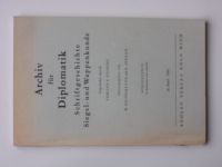 Archiv für Diplomatik, Schriftgeschichte, Siegel- und Wappenkunde 26 (1980) pomocné vědy historické