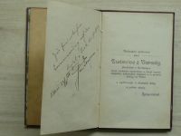 Ferdinand Berger - Čertova nevěsta, Myslivecká ballada (1906) věnování a podpis autora, 1914