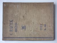 Engros-Preislite Nr. 200 - C. Ráček, Brünn, Francouzská 9 (1933) ceník a katalog zdravotnické zboží