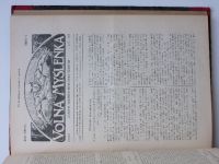 Volná myšlenka - časopis volných myslitelů českých 1-12 (1909-1910) ročník V. komplet - svázáno