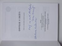 Dorovský ed. - Orfeus v dešti - Výbor ze slovinské moderní poezie (1995) věnování a podpis editora