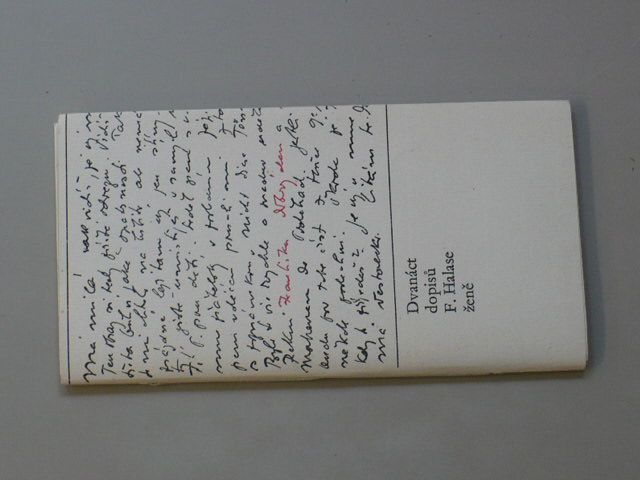 Dvanáct dopisů F. Halase ženě (1965)