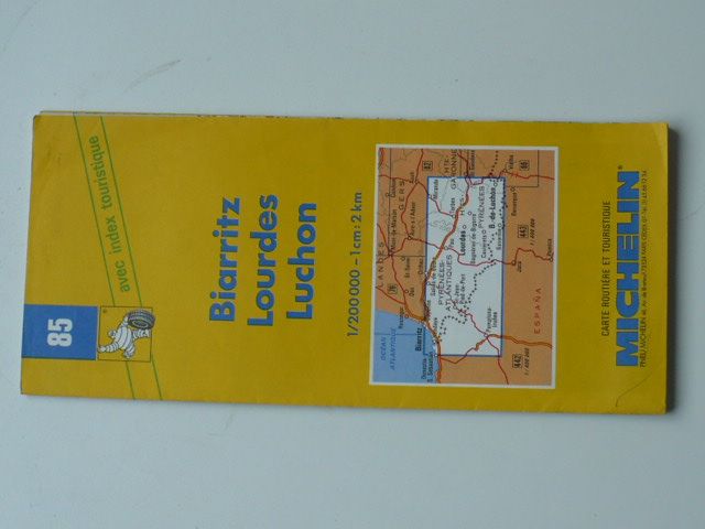 Carte routiére et touristique Michelin 85 - 1 : 200 000 - Biarritz, Lourdes, Luchon (1993)