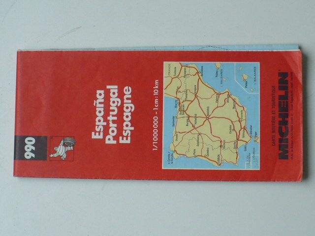 Carte routiére et touristique Michelin 990 - 1 : 100 000 - España, Portugal, Espagne (1993)