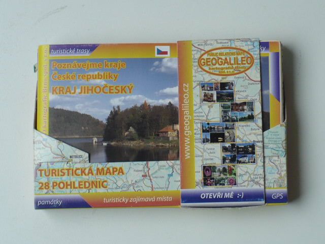 Poznávejme kraje České republiky - Turistická mapa 1 : 200 000 + 28 pohlednic - Kraj Jihočeský (2008