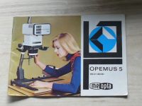 Návod - Zvětšovací přístroj Opemus 5 - Meopta