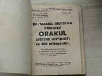 Baltazara Graciana příruční Orakul světské chytrosti ve 300. přikázáních.