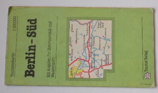 Touristenkarte - 1 : 100 000 - Berlin-Süd - Mit Angaben für Motor Touristik und Wassersport (1985)
