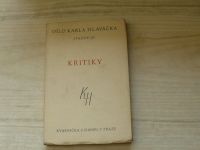 Karel Hlaváček - Sokolské básně a studie, Básně, Kritiky (1930) 3 svazky