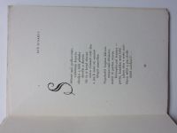 Křička - Píseň meče - Básně epické (1946) podpis autora, il. K. Svolinský
