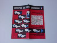 Map and travel information for your visit to Czechoslovakia (1968) vícejazyčné
