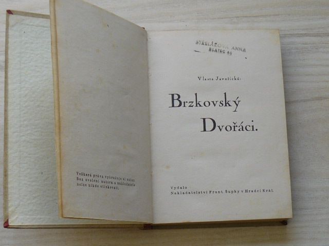 Javořická - Brzkovský Dvořáci. Ze životního filmu. (1939)